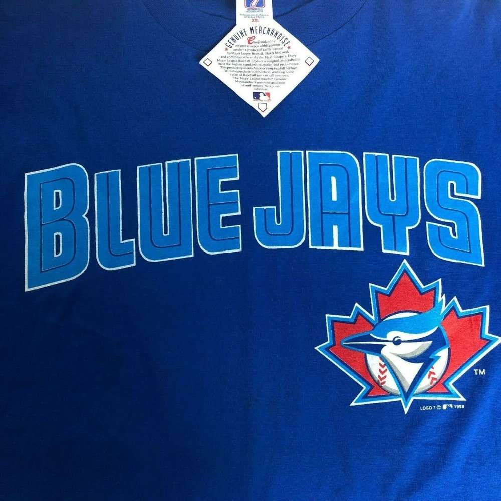 Vintage Blue Jays Baseball MLB T Shirt Logo 7 1998